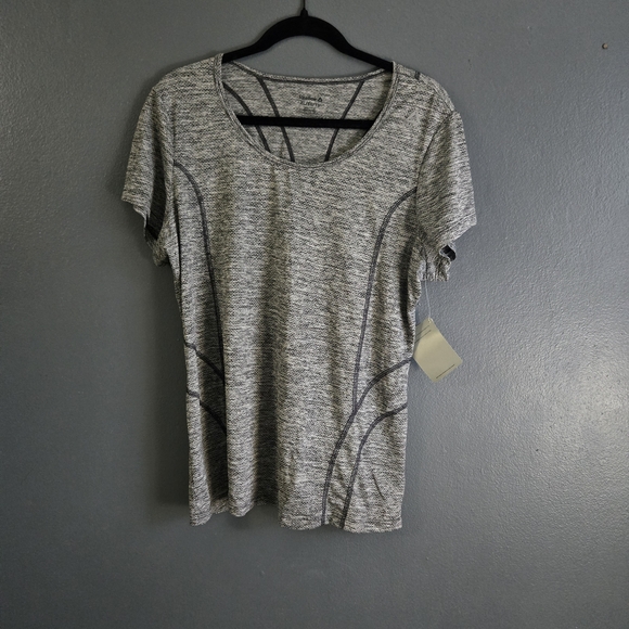 Reebok Training Moisture Wicking Women's Black Slim Short Sleeve Tee XL - Picture 5 of 7